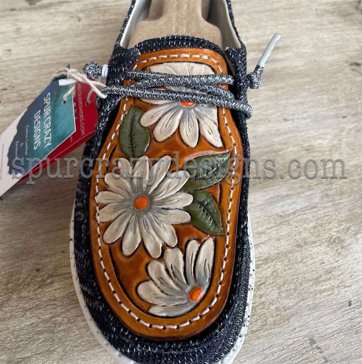 Gnome and Daisies Ladies Shoes – Spur Crazy Designs