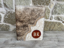 Load image into Gallery viewer, Personalized Monogram Leather Covered Portfolio (Fully Covered)