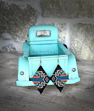 Load image into Gallery viewer, Black Mesa hand beaded earrings picture 2