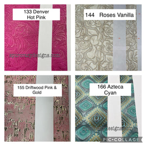 1.5 Inch Wide Custom Leather Purse Straps with Name or Monogram