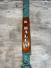 Load image into Gallery viewer, 1.5 Inch Wide Custom Leather Purse Straps with Name or Monogram
