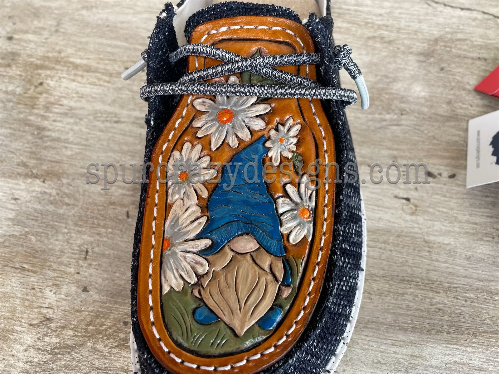 Gnome and Daisies Ladies Shoes – Spur Crazy Designs