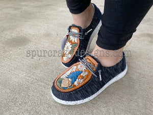 Gnome and Daisies Ladies Shoes