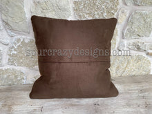 Load image into Gallery viewer, Working Cow Horse/Stock Horse Leather and Cowhide Pillow Cowboy