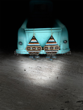 Load image into Gallery viewer, Canyon Ridge earrings on turquoise truck
