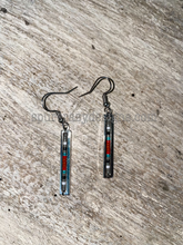 Load image into Gallery viewer, Hand Beaded Bar Earrings - Multicolored