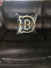 Load image into Gallery viewer, Black Tool Monogram Cowhide and Leather Pillows