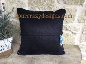 Black Tool Monogram Cowhide and Leather Pillows