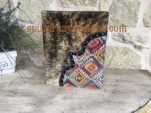 Load image into Gallery viewer, Cowhide Binder with Brand / Customized Binder with Monogram / Cowhide Photo Album / Photo Album / Personalized Photo Album / 2 Inch Binder